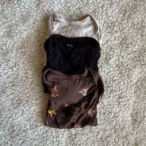 Kyte Baby Long Sleeve Bodysuit 3pk bundle in Newborn